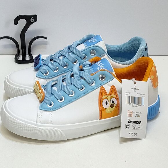 Ground Up Bluey Bingo Court Low Top Sneakers Women Size 6 Fits True To Size NWT - Picture 9 of 10